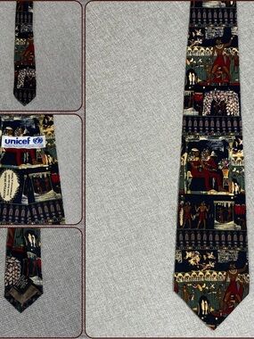 UNICEF Egyptian Motif Silk Tie